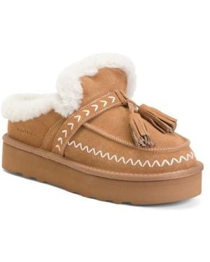 Marshalls Suede Charm Slippers - Brown