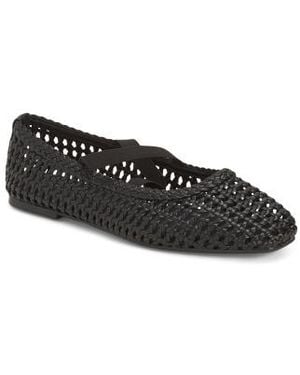 Marshalls Krosty Woven Ballet Flats For - Black