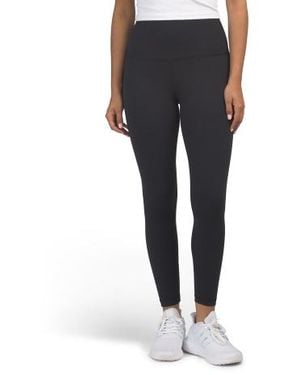 Marshalls Lux Everyday Elastic Free Waistband Super High Rise Ankle Leggings For - Blue