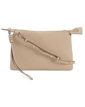 Marshalls Leather The Romilly Medium Zip Top Crossbody For - White