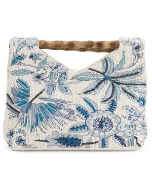 Marshalls Toile Beaded Clutch For - Blue