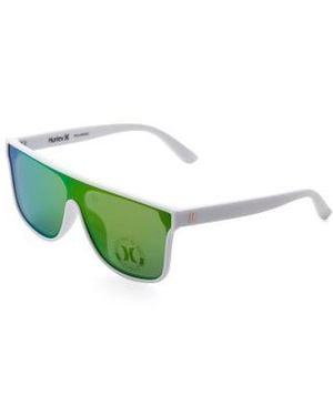 Marshalls 139Mm Oversized Flat Top Shield Sunglasses For - Green
