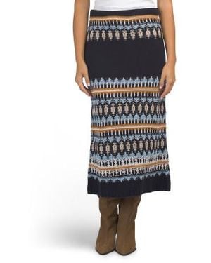 Marshalls Wool Blend Fair Isle Skirt For - Multicolor