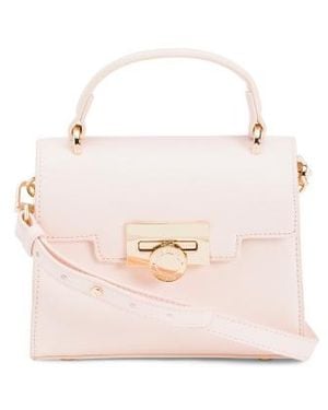 Marshalls Lili Mini Top Handle Handbag With Coin Flip Lock For - Pink