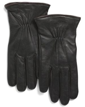 Marshalls Leather Points Touchscreen Compatible Gloves For - Black