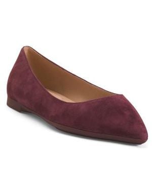 Marshalls Suede Grand Ambition Angelina Comfort Ballet Flats For - Red