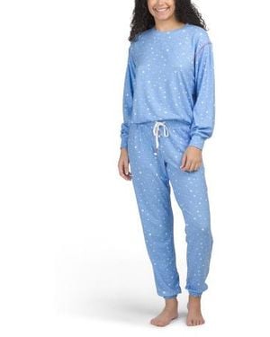 Marshalls American Honey Top And Pants Pajama Set For - Blue