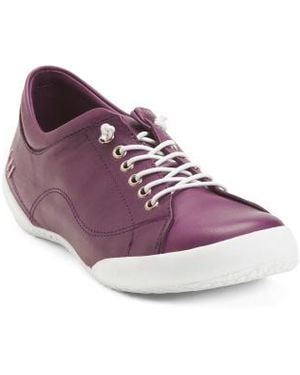 Marshalls Leather Tessa Sneakers For - Purple