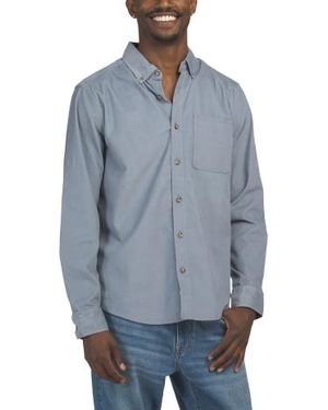 Marshalls Wilder Stretch Corduroy Shirt - Blue