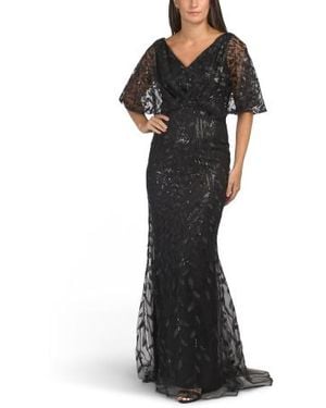 Marshalls Sequin Embellished Gown For - Black