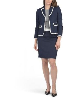 Marshalls Jacket And Skirt Suit For - Blue