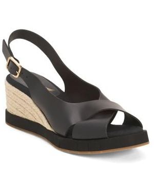 Marshalls Leather Foxa Wedge Heels For - Metallic