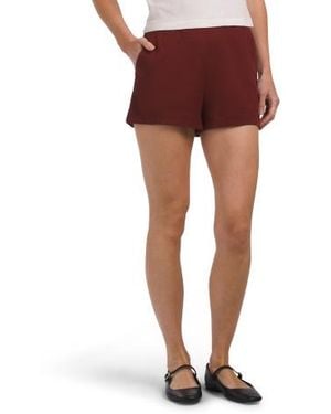 Marshalls Linen Blend Andre Shorts For - Red