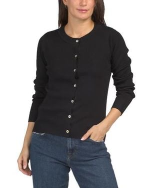 Marshalls Basic Crew Neck Cardigan For - Black