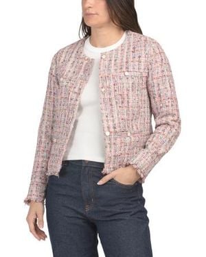 Marshalls Ladylike Tweed Jacket For - Red