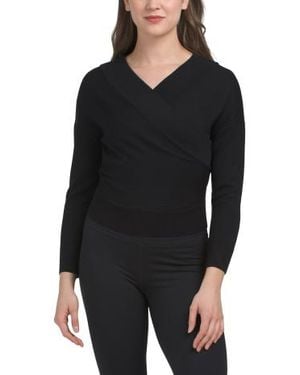 Marshalls Cross Over Sweater For - Black