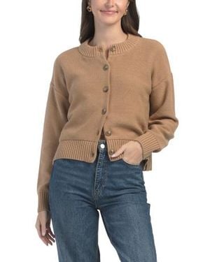 Marshalls Button Front Cardigan For - Blue