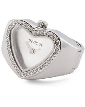 Marshalls Stainless Steel Mini Heart Ring Watch For - Gray