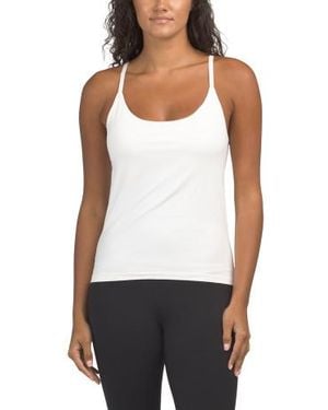 Marshalls 2Pk Seamless Luna Cove Bra Tank Tops With Removable Cups For - White