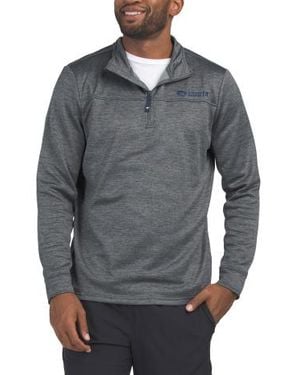 Marshalls Harbor Quarter Zip Fleece Lined Top For - Gray