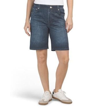 Marshalls Knit Denim Bermuda Shorts For - Blue