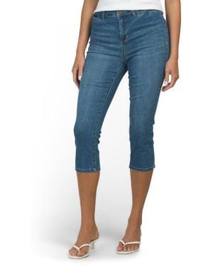 Marshalls High Rise Welt Pocket Capri Jeans For - Blue