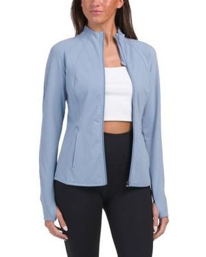 Marshalls Lux Rebel Flared Bottom Full Zip Jacket With Back Vent For - Blue