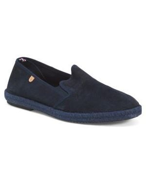 Marshalls Suede Slip On Espadrille Flats For - Blue