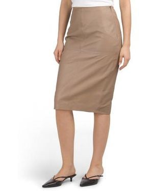 Marshalls Leather Dawn Skirt For - Natural