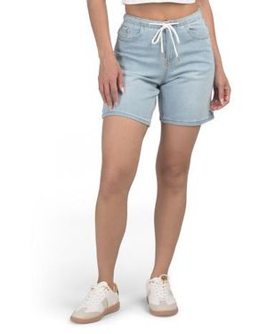 Marshalls Jean Shorts With Tie Front For - Blue