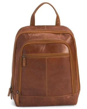 Marshalls Buffalo Leather Voyager Hand Stained Professional Backpack For - Brown