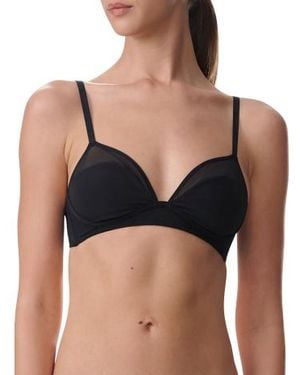 Marshalls Sheer Opaque Skin Bra For - Black