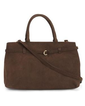 Marshalls Suede Belted Satchel For - Brown