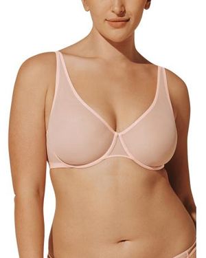 Marshalls Bare Mesh Unlined Bra For - Brown
