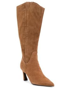 Marshalls Wide Suede Emily Wide Calf Tall Boots For - Brown