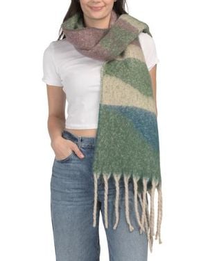 Marshalls Chunky Tassel Cold Weather Scarf - Green
