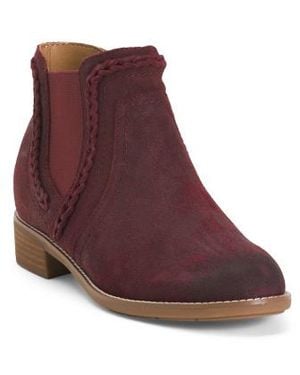 Marshalls Suede Nika Comfort Chelsea Booties For - Purple