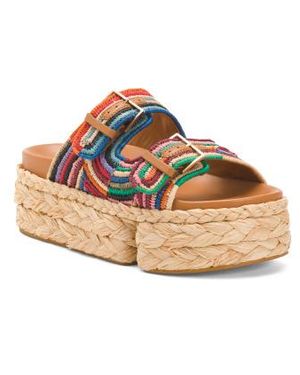 Marshalls Quinie Braided Double Band Sandals For - Multicolor