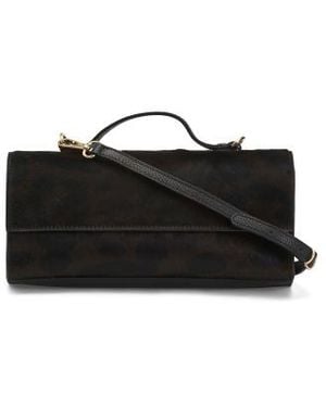 Marshalls Haircalf Clutch With Top Carry Handle For - Black