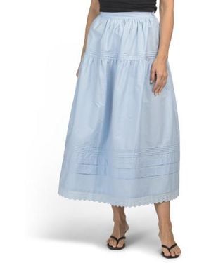 Marshalls Beth Cotton Maxi Skirt For - Blue
