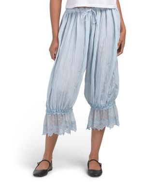 Marshalls Lace Trim Bloomer Pants For - Blue