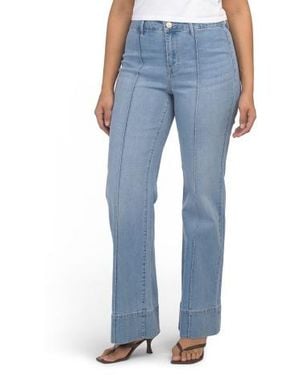 Marshalls Pintuck Wide Leg Jeans For - Blue