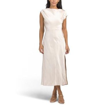 Marshalls Lucinda Twist Back Midi Dress For - Natural