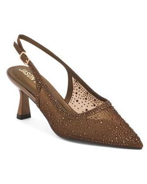Marshalls Aries Slingback Mesh Heels For - Brown