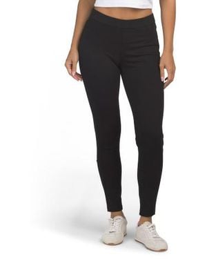 Marshalls Petite Pull On Ultra Stretch Denim Look Pants For - Black