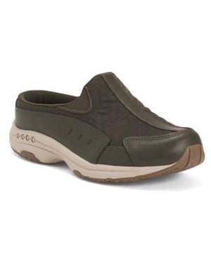 Marshalls Extra Wide Width Traveltime Comfort Mules For - Brown