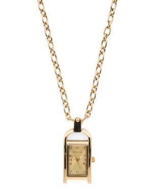 Marshalls Tone Stainless Steel Mini Angel Watch Necklace For - Metallic