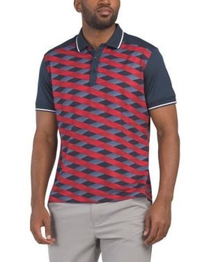 Marshalls Marlon Breathable Performance Polo T-Shirt For - Red
