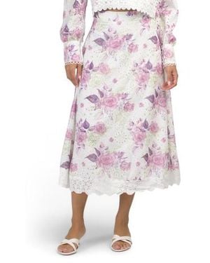 Marshalls Lace Overlay Skirt For - Pink