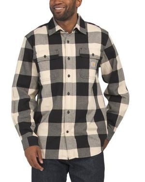 Marshalls Hubbard Loose Plaid Shirt For - Gray
